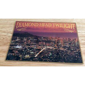 Diamond Head Twilight Postcard By Island Heritage SKU 0330